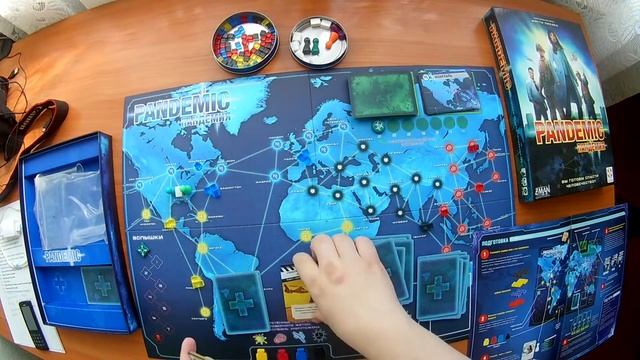 Лэтсплей настольной игры "Пандемия" часть 1.
