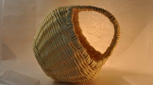 МК. Корзина Соломенная из бумажной лозы. #19