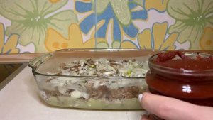 Картофельная запеканка с куриным фаршем