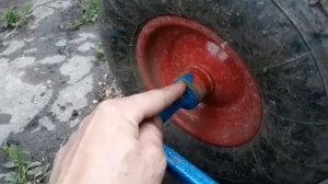Тележка для бидона.Тачка для фляги.Тележка для фляги.Тачка для воды.Trolley for water.Russia trolle