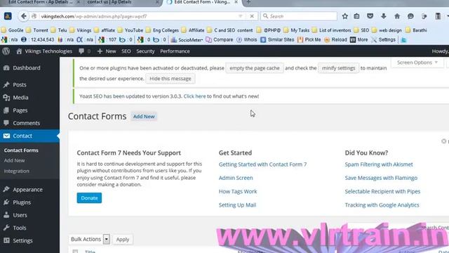 Contact us page plugin in wordpress Telugu | VLR Training Class 50 смотреть онлайн