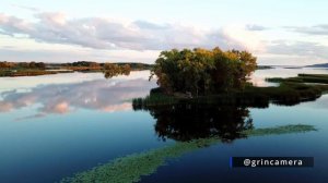 Саратовское водохранилище. Съемка с дрона.