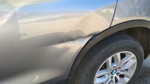BMW X3, сильно растянутая дверь.Ремонт после дтп.