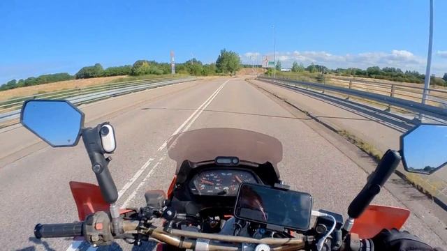 The Great Belt Bridge to Copenhagen on a Honda Dominator 650 / Iceland Motorcycle ADV / Ep. 23