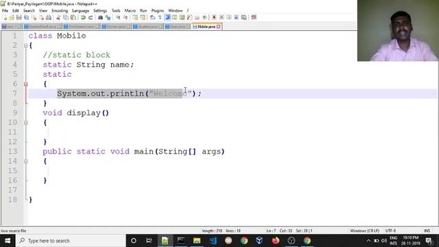 ☕Complete Java Tutorials | ?Static Block in Java  | ? Java Course for beginners | ? Java In Tamil