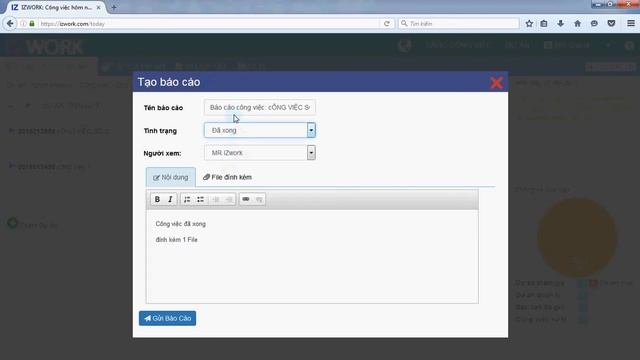 Hướng dẫn gửi báo cáo IZwork смотреть онлайн