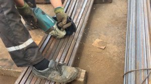 Как правильно порезать, трубы профильные 40х40х2 мм, шестиметровые по два метра, болгаркой.