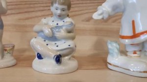 Фарфоровые статуэтки ЛФЗ СССР "Счастливое детство" / Porcelain figurines LFZ USSR "Happy childhood"