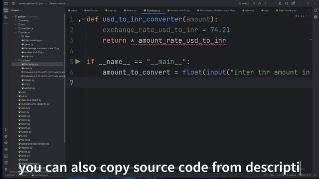 Python Currency Converter: USD to INR | Simple Code for Currency Conversion | Step-by-Step Tutorial
