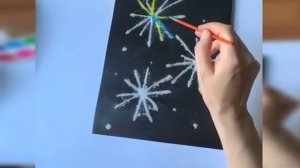 Мастер-класс "Праздничный салют" (рисование солью)