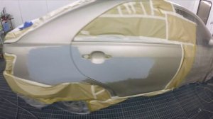 toyota camry v40 ремонт двери и заднего крыла + бампер