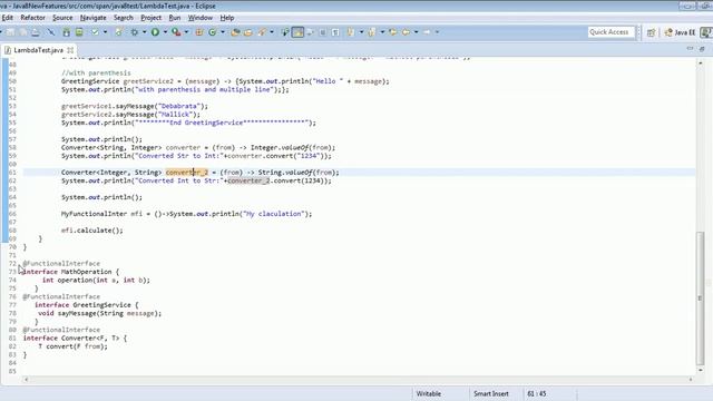 Functional Interfaces and Lambda Expressions Java 8 new features смотреть онлайн
