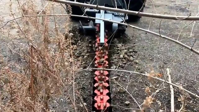 Траншейный экскаватор (бара) для МКСМ, Bobcat смотреть онлайн