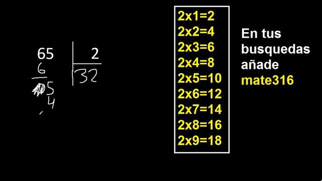 dividir 65 entre 2 , como dividir смотреть онлайн