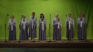 Вокальная группа хора - Разбросала косы русые береза