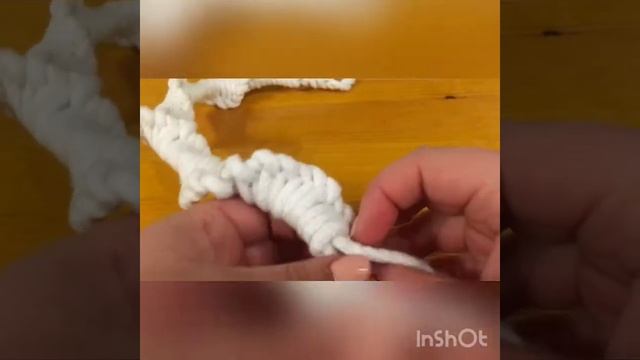 Простой подхват для штор в технике МАКРАМЕ из хлопка