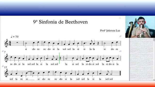 Curso de Flauta doce- 9ª Sinfonia de Beethoven смотреть онлайн