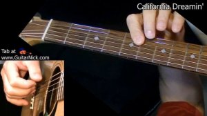 CALIFORNIA DREAMING: Fingerstyle Guitar + TAB by GuitarNick