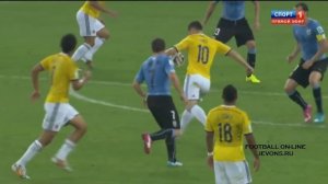 Гол Хамеса Родригеса в ворота сборной Уругвая