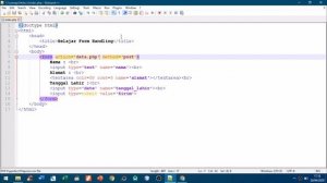 Pemrograman Web Materi 09 PHP Form Handling