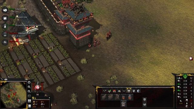 Прохождение Stronghold: Warlords — Часть 28: Великая Китайская стена [Путь мира] смотреть онлайн