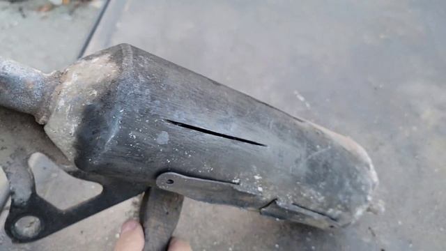 Восстановление глушителя для скутера из старых запчастей Honda Dio 34 смотреть онлайн