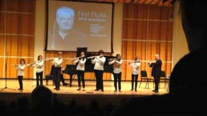 Ella Cohen Flute Ensamble with Sir James Galway Carnegie Hall Dec 2012