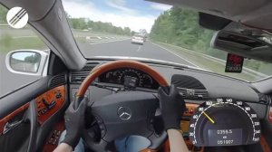 Разгон MERCEDES CL600 367 HP 5.8L V 12
