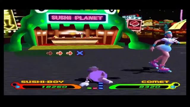Bust a Groove 2 (PS1) - Sushi Boy vs. Comet смотреть онлайн