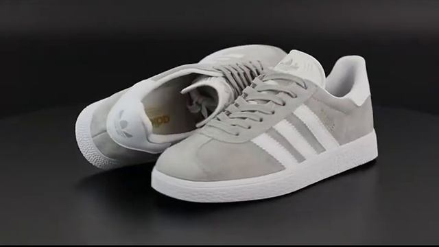 Женские кроссовки Adidas Gazelle серого цвета видео смотреть онлайн