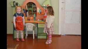 Сюжетно - ролевая игра "Парикмахерская", средний возраст, детский сад
