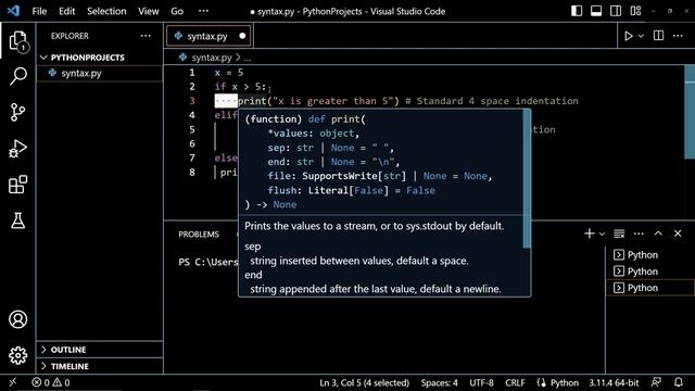 An Introduction to #Python syntax | #learnpython #pythontutorial