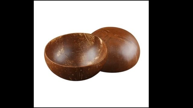 Чашка - миска - тарелка из кокоса смотреть онлайн