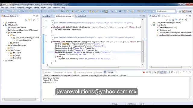 Tutorial JSP'S y Servlets deploy aplicación web con Eclipse en Apache TomCat смотреть онлайн