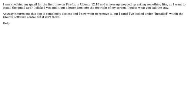 Ubuntu: How to uninstall gmail app? (Ubuntu 12.10)? смотреть онлайн