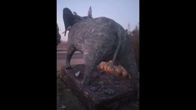 Скульптура Слона из АРТ БЕТОНА сваими руками
