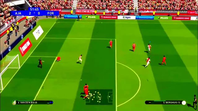 Eredivisie | Ajax vs Fortuna Sittard | PES 2017 patch 2022 gameplay смотреть онлайн