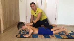 ОТЖИМАНИЯ ДЛЯ ДЕТЕЙ - КАК НАУЧИТЬСЯ ОТЖИМАТЬСЯ - "отжимания Змейка" || Саша Никифоров с папой