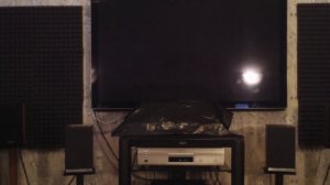 Играет З-х полосная акустика Panasonic SB-PM91.