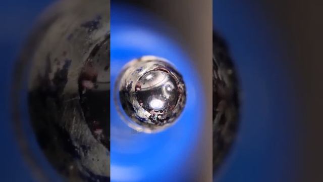 Burning a Ballpoint Pen Close-Up