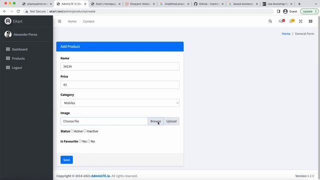 Laravel 10 E-Commerce Malayalam Tutorial - Manage Products - Delete & Upload Image - Ep 9 - [2023]