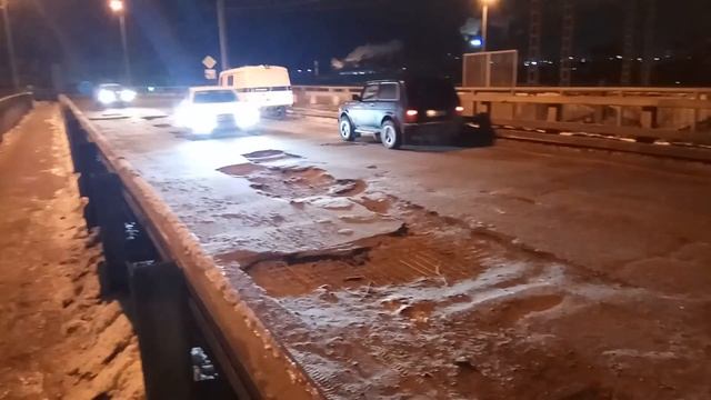 Тула, улица Болдина / Одоевский путепровод, ямочный ремонт, 14.02.2019 смотреть онлайн