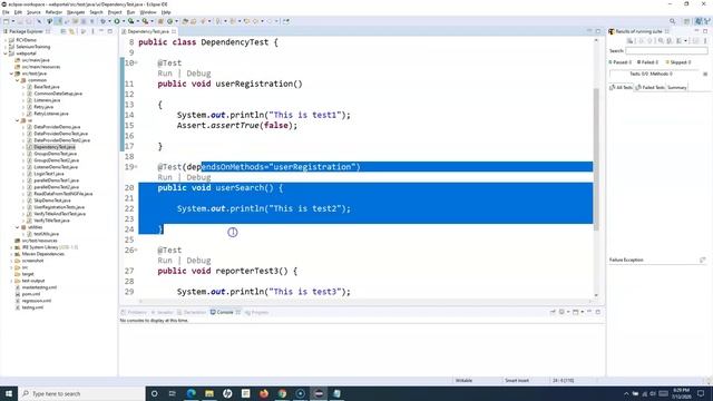 TestNG Tutorial #20 - How to Manage Dependency Between Test Cases