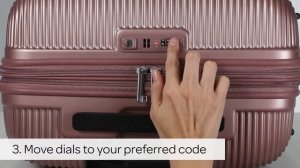 Как поменять код на замке - American Tourister Modern Dream