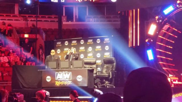 Justin Roberts Introducing Commentary Team Before AEW Rampage, First Dance, CM Punk Debut 8-20-21 смотреть онлайн