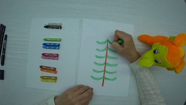 Рисуем ёлочку / В лесу родилась ёлочка.