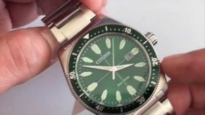AW1598-70X Citizen Brycen Ecodrive Green Dial