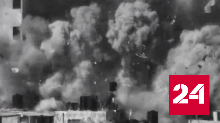 ЦАХАЛ показал новые кадры ударов по сектору Газа - Россия 24