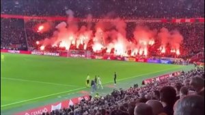 Ultras Ajax Pyroshow - Ajax  vs Psv 24/10/21