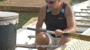 Техника гребли на лодках драконах Dragon Boat